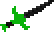 Poisoned Black throwing knife