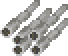 Dwarf cannon barrels