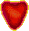 A glowing red crystal