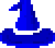 A blue wizards hat