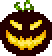 Dark Red Pumpkin Head